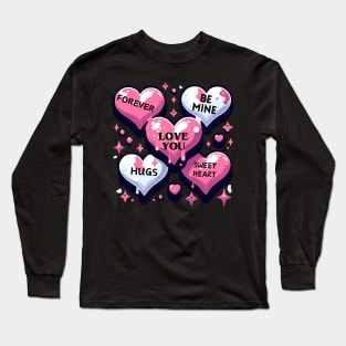 Valentine's Day Hearts Long Sleeve T-Shirt